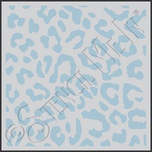 3166 * Leopard Print Background Stencil - Small 