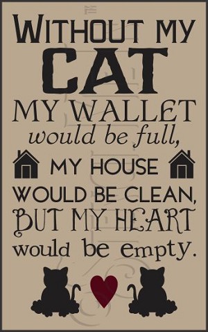 3191 * Without My Cat Stencil 11.25x18 