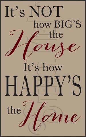 3209 * How Happy's The Home Typography Stencil 11.25x18 