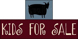 3260 * Kids For Sale Shelf Sitter Stencil Set 