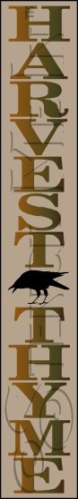 3264 * Harvest Thyme Tall Porch Stencil 11.25x72 
