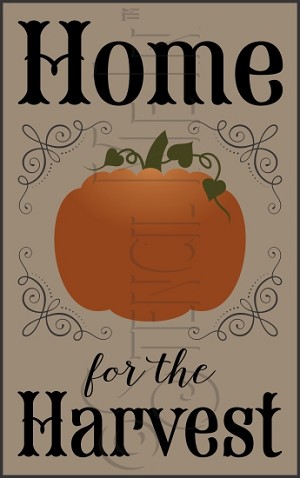 3285 * Home For The Harvest Fall Autumn Stencil 11.25x18 