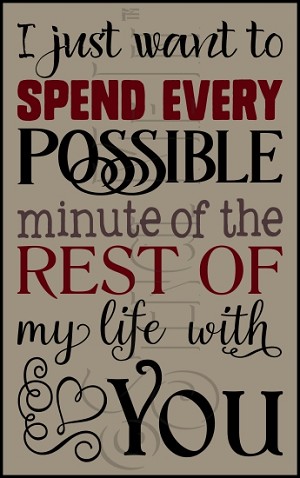 3291 * Rest Of My Life With You Love & Marriage Typography Stencil 11.25x18 