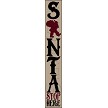 3344 * Tall Santa Stop Here Porch Stencil 11.25x72 