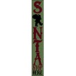 3344 * Tall Santa Stop Here Porch Stencil 11.25x72 