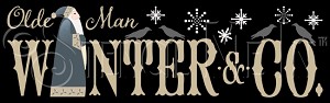 3353 * Olde Man Winter Vintage Stencil 11.25x36 