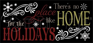 3355 * Home For The Holidays Christmas Stencil 11.25x24 