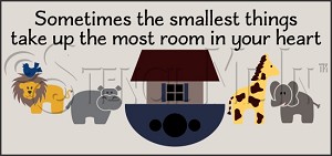 3422 * The Smallest Things Baby Noah's Ark Animals Stencil 11.25x24 