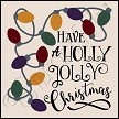 3425 * Holly Jolly Christmas Holiday Lights Stencil  11.25x11.25 