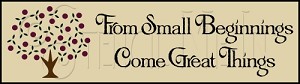 342 * From Small Beginnings 5.5x18 