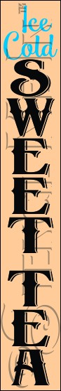 3479 * Tall Sweet Tea Porch Stencil 