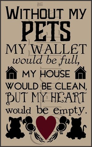 3484 * Without My Pets Typography Stencil  11.25x18 