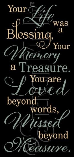3589 * Your Life Was A Blessing In Memory Of Stencil 11.25x24 