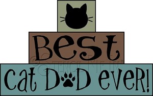 3668 * Best Cat Dad Ever Stencil Block Set 