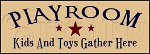 367 * Kids & Toys Gather Here 7.25x20 
