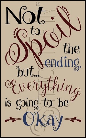 3718 * Everything Is Going To Be Okay Phrase Stencil 11.25x18 