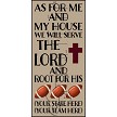 3726 * We Will Serve The Lord & Root For His Football Team Stencil 11.25x24 
