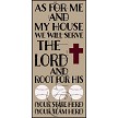 3726 * We Will Serve The Lord & Root For His Baseball Team Stencil 11.25x24 