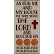 3726 * We Will Serve The Lord & Root For His Basketball Team Stencil 11.25x24 