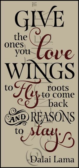 3732 * Give The Ones You Love Wings To Fly Inspirational Stencil 11.25x24 