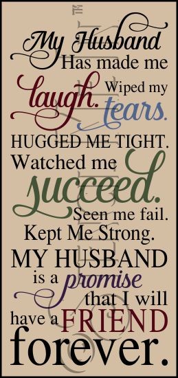 3813 * My Husband Is A Promise Stencil 11.25x24 