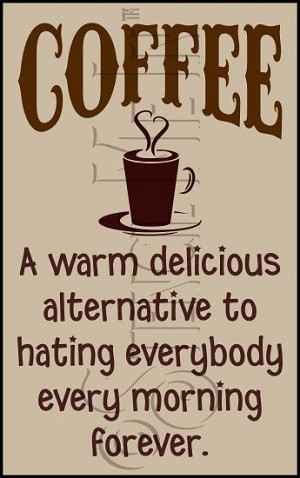 3855 * Coffee A Warm Delicious Alternative 11.25x18 