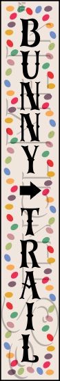 3856 * Tall Porch Jelly Bean Bunny Trail Greeting Stencil 