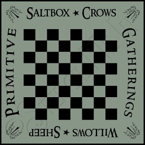 385 * Primitive Gatherings Checker Board 11.25x11.25 