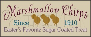 391 * Marshmallow Chirps Easter Stencil 7.25x18 