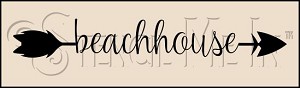 3932 * Beach House Arrow Stencil 
