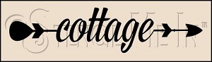 3933 * Cottage Arrow Stencil 
