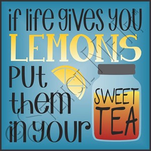 3935 * If Life Gives You Lemons Phrase Stencil 11.25x11.25 