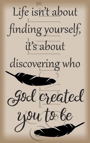 3982 * Life Isn't About Finding Yourself Stencil 11.25x18 