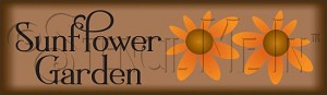 4004 * Sunflower Garden Harvest Directional Stencil 
