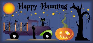 4014 * Happy Haunting Halloween Stencil 11.25x24 