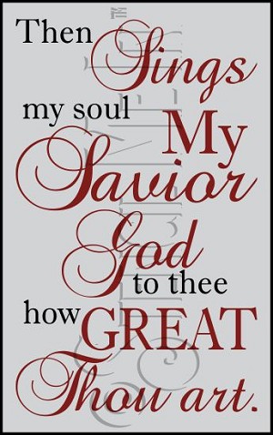 4039 * How Great Thou Art Stencil 11.25x18 