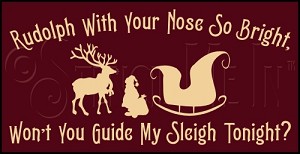 459 * Won't You Guide My Sleigh Tonight 9.25x18 