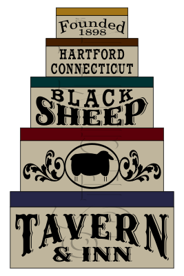 512 * Black Sheep Tavern & Inn Shaker Set 