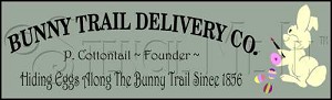 597 * Bunny Trail Delivery Co 7.25x24 