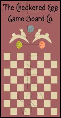 696 * The Checkered Egg Game Board Co. 9.25x18 
