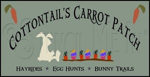 749 * Cottontail's Carrot Patch 9.25x18 