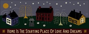 756 * Love And Dreams Village 9.25x24 
