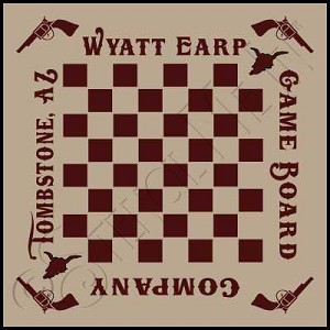 811 * Wyatt Earp Game Board 11.25x11.25 