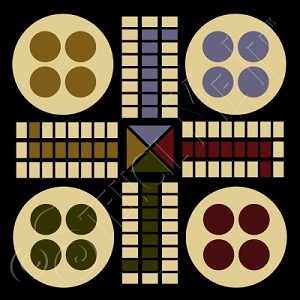 837 * Ludo Game Board 11.25x11.25 