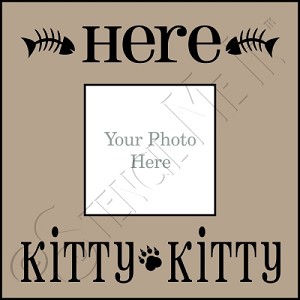 937 * Here Kitty Kitty Frame Stencil 