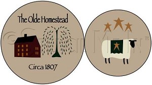 951 * Olde Homestead Stove Burner Cover Stencil Set 9.25x18 