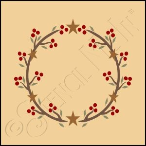 889-CA580 * Round Berry Wreath 4x4 