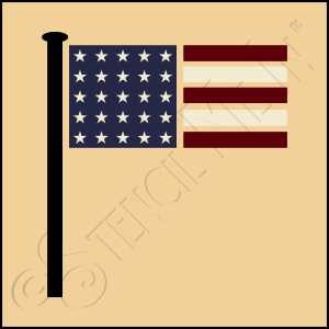 889-CA640 * USA Flag 4x4 