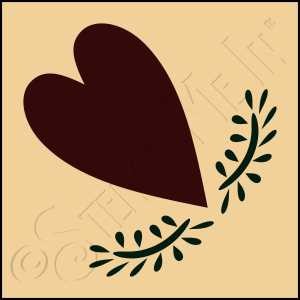 889-CA647 * Heart & Vine 4x4 