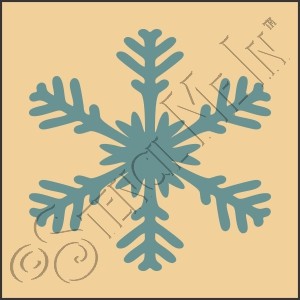 CA725 * Snowflake Art Stencil 4x4 